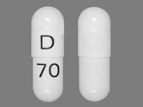 Imprint D 70 - didanosine 125 mg