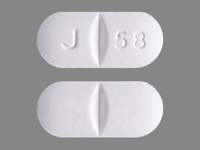 Imprint J 58 - lamivudine/zidovudine 150 mg / 300 mg