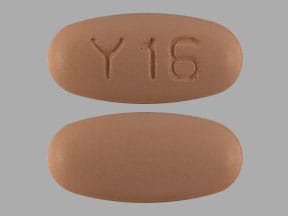 Imprint Y 16 - entacapone 200 mg