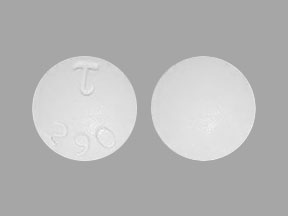 Image 1 - Imprint T 290 - acetaminophen/butalbital 300 mg / 50 mg