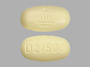 Imprint D2/500 Logo - Jentadueto linagliptin 2.5 mg / metformin hydrochloride 500 mg