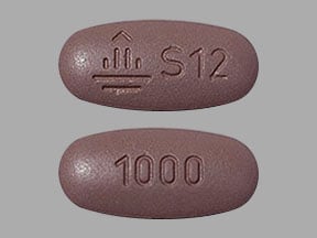 Imprint Logo S12 1000 - Synjardy empagliflozin 12.5 mg / metformin hydrochloride 1000 mg