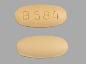 Image 1 - Imprint B 584 - Vinate PN Care Prenatal Multivitamins with Folic Acid 1 mg and Docusate