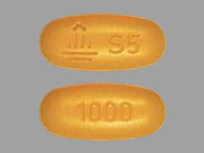Imprint Logo S5 1000 - Synjardy empagliflozin 5 mg / metformin hydrochloride 1000 mg