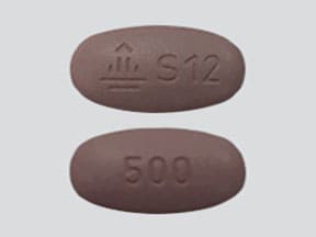 Imprint Logo S12 500 - Synjardy empagliflozin 12.5 mg / metformin hydrochloride 500 mg