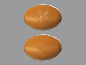 Imprint BI Logo 380 10/5 - Trijardy XR empagliflozin 10 mg / linagliptin 5 mg / metformin hydrochloride 1000 mg extended-release