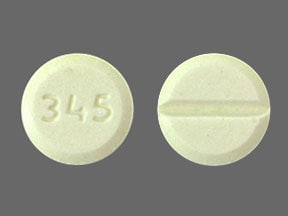 Imprint 345 - clozapine 25 mg