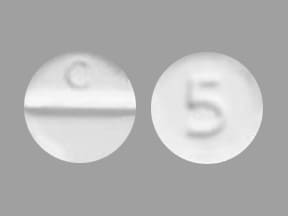 Imprint C 5 - methimazole 5 mg