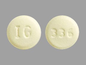 Imprint IG 336 - trospium 20 mg