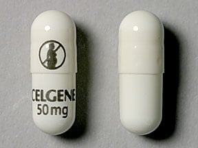 Image 1 - Imprint CELGENE 50 mg DO NOT GET PREGNANT SYMBOL - Thalomid 50 mg