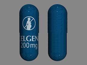 Image 1 - Imprint CELGENE 200 mg DO NOT GET PREGNANT SYMBOL - Thalomid 200 mg