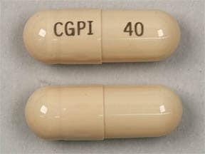 Imprint CGPI 40 - Oracea 40 mg (immediate release 30 mg / delayed release 10 mg)