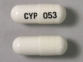 Image 1 - Imprint CYP 053 - Cafgesic 325 mg-50 mg-20 mg-250 mg
