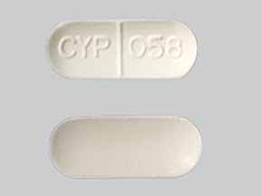 Image 1 - Imprint CYP 058 - Cafgesic Forte 500 mg / 50 mg / 500 mg / 20 mg