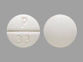 Imprint P 33 - propylthiouracil 50 mg