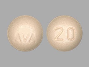 Imprint AVA 20 - Doptelet 20 mg