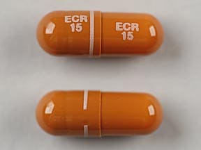 Imprint ECR 15 ECR 15 - Amrix 15 mg