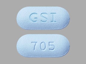 Imprint GSI 705 - Truvada 167 mg / 250 mg