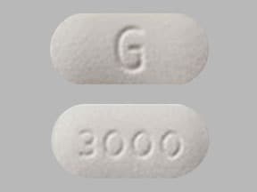 Imprint G 3000 - riluzole 50 mg