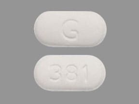 Imprint G 381 - riluzole 50 mg