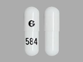 Imprint G 584 - aprepitant 80 mg