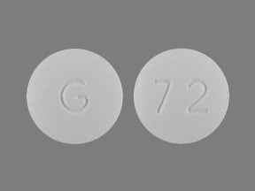 Image 1 - Imprint G 72 - frovatriptan 2.5 mg (base)