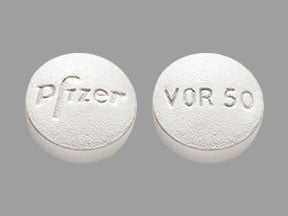 Imprint Pfizer VOR50 - Vfend 50 mg