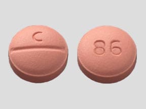 Imprint C 86 - bisoprolol 5 mg