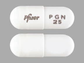 Imprint Pfizer PGN 25 - Lyrica 25 mg