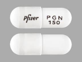 Imprint Pfizer PGN 150 - Lyrica 150 mg