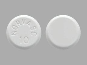 Image 1 - Imprint NORVASC 10 - Norvasc 10 mg