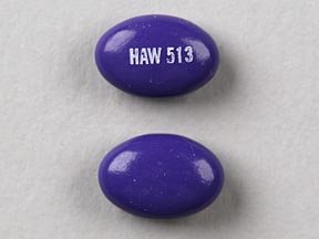 Image 1 - Imprint HAW 513 - hyoscyamine/methenamine/methylene blue/phenyl salicylate 0.12 mg / 81.6 mg / 10.8 mg / 36.2 mg