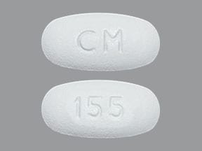 Imprint CM 155 - Invokamet 50 mg / 500 mg
