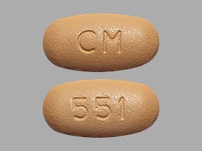 Imprint CM 551 - Invokamet 50 mg / 1000 mg