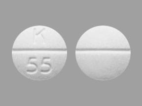 Imprint K 55 - homatropine/hydrocodone 1.5 mg / 5 mg
