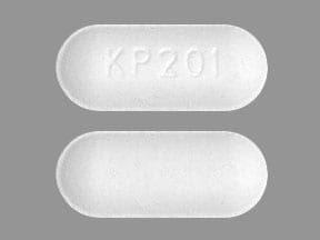 Image 1 - Imprint KP201 - acetaminophen/benzhydrocodone 325 mg / 6.12 mg (base)