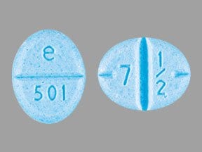 Image 1 - Imprint e 501 7 1/2 - amphetamine/dextroamphetamine 7.5 mg