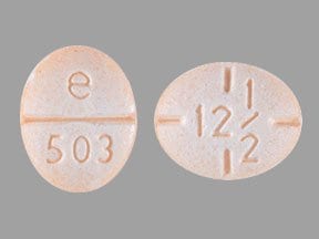 Image 1 - Imprint e 503 12 1/2 - amphetamine/dextroamphetamine 12.5 mg