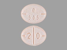 Image 1 - Imprint e 505 2 0 - amphetamine/dextroamphetamine 20 mg