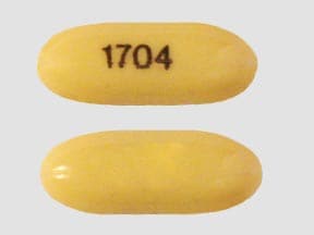 Imprint 1704 - amantadine 100 mg