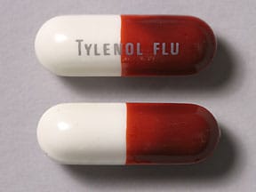Image 1 - Imprint TYLENOL FLU - acetaminophen/dextromethorphan/pseudoephedrine 500 mg / 15 mg / 30 mg