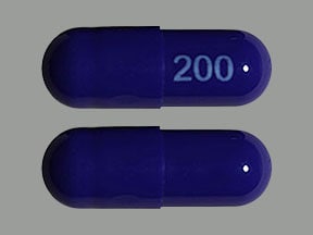 Image 1 - Imprint 200 - Uro-MP hyoscyamine 0.12 mg /methenamine 118 mg /methylene blue 10 mg /phenyl salicylate 36 mg /sodium phosphate monobasic 40.8 mg