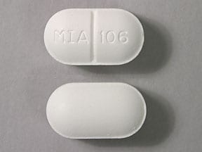 Image 1 - Imprint MIA 106 - acetaminophen/butalbital 325 mg / 50mg