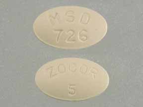 Imprint MSD 726 ZOCOR 5 - Zocor 5 mg