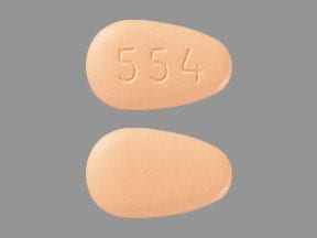 Image 1 - Imprint 554 - Steglujan 5 mg / 100 mg