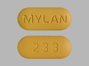 Image 1 - Imprint MYLAN 233 - efavirenz 600 mg