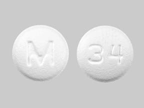 Pill Finder: M 34 White Round - Medicine.com