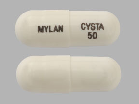 Imprint CYSTA 50 MYLAN - Cystagon 50 mg