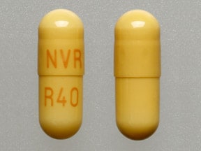 Imprint NVR R40 - Ritalin LA 40 mg