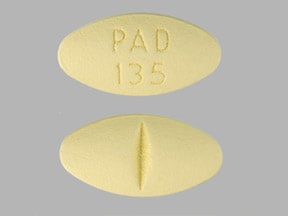 Image 1 - Imprint PAD 135 - hydrochlorothiazide/moexipril 25 mg / 15 mg